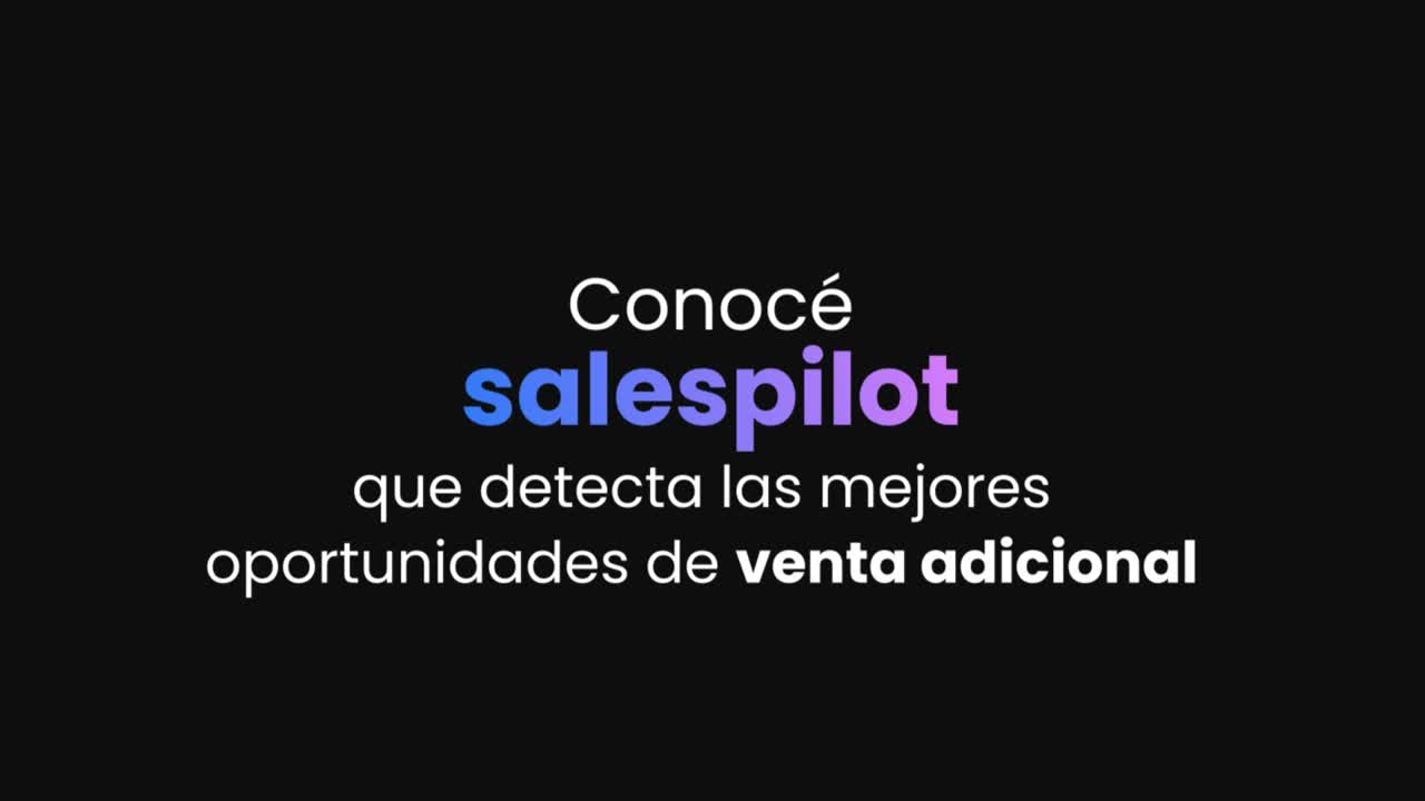 Demostración de SalesPilot recomendando productos durante una compra